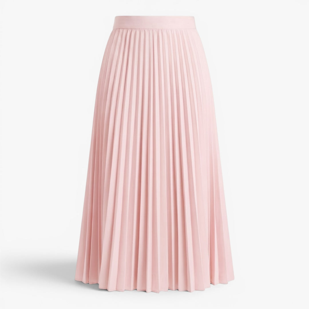 Women's Elegant Pleated Midi Skirt