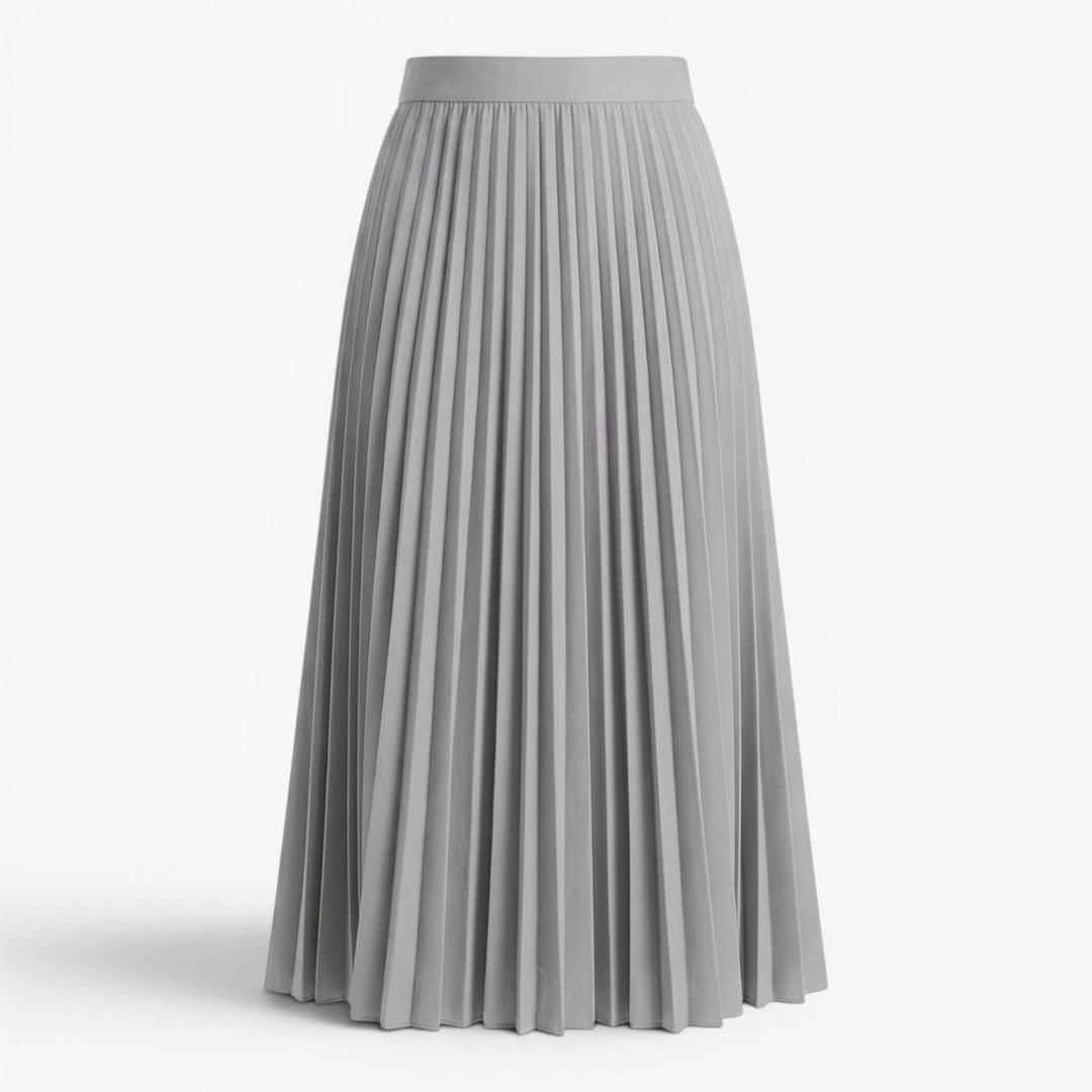 Women's Elegant Pleated Midi Skirt