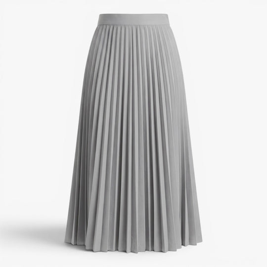 Women's Elegant Pleated Midi Skirt