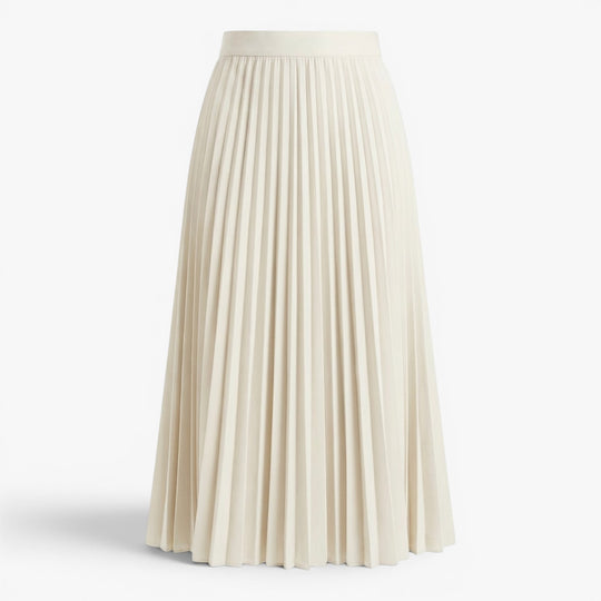 Women's Elegant Pleated Midi Skirt