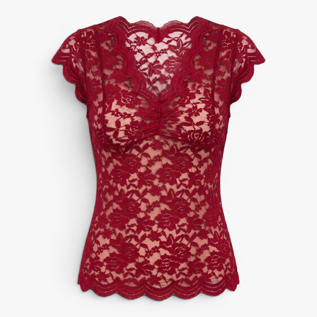 Women's Enchanting Floral Lace Bodysuit Top