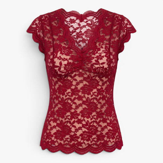 Women's Enchanting Floral Lace Bodysuit Top