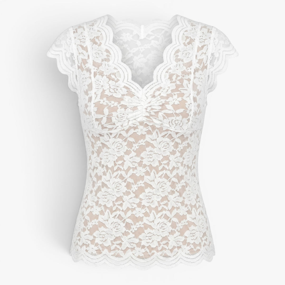 Women's Enchanting Floral Lace Bodysuit Top