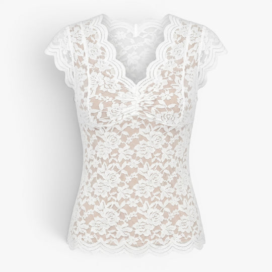 Women's Enchanting Floral Lace Bodysuit Top