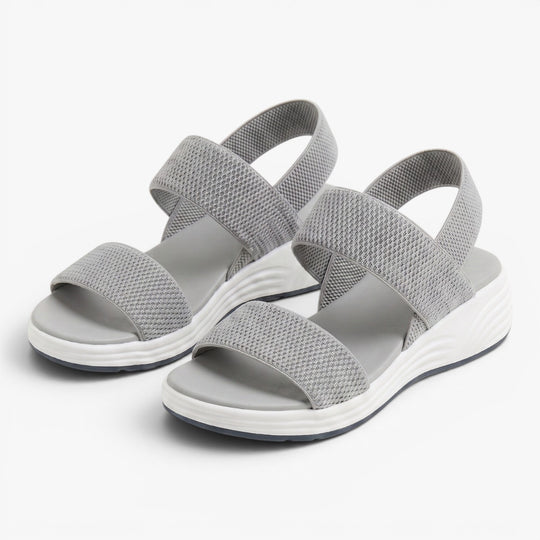 Damen lässige Plattform-Sandalen mit dreifachem Riemen für Komfort