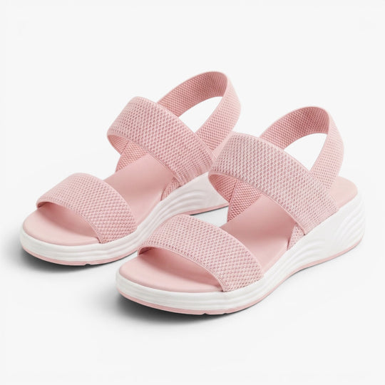 Damen lässige Plattform-Sandalen mit dreifachem Riemen für Komfort