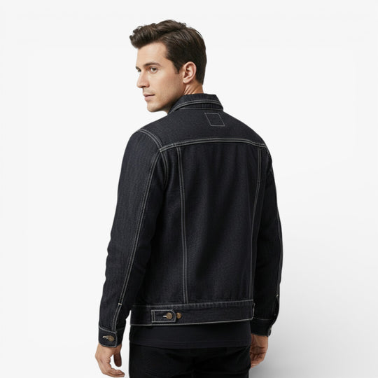 Men's Classic Vintage Denim Jacket for Spring and Summer