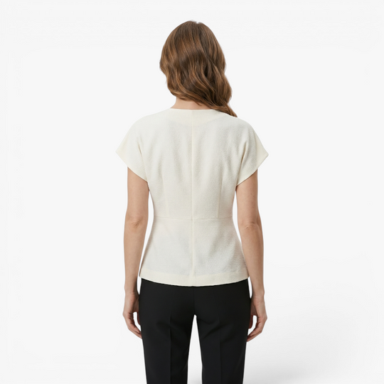 Women’s Wrap Blouse with Elegant Tailored Silhouette