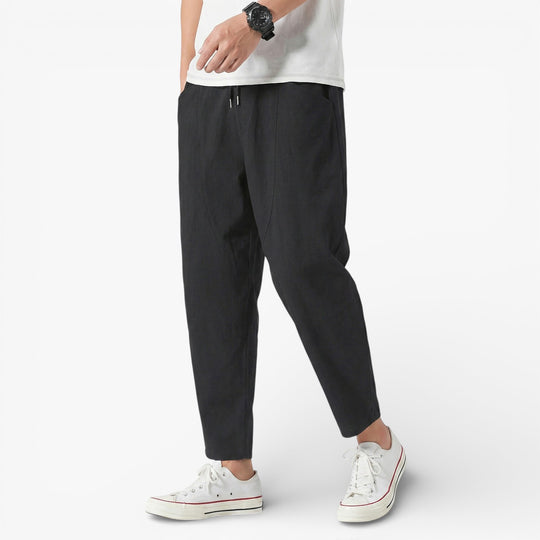 City Chic Cropped Cotton Trousers