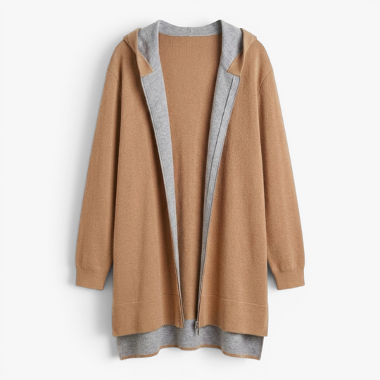 Women’s Zip Front Hooded Jacket with Relaxed Casual Fit