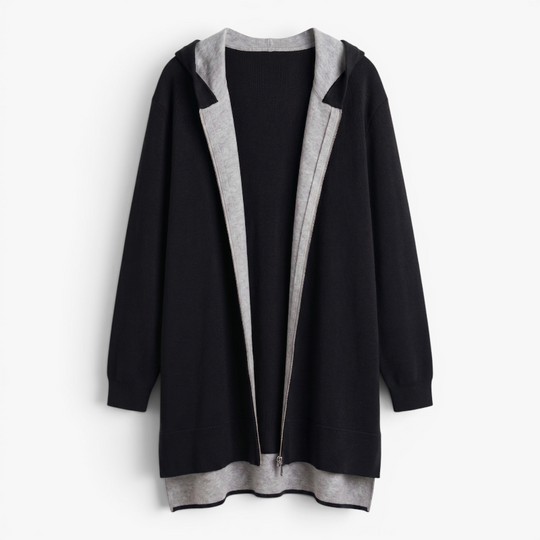 Women’s Zip Front Hooded Jacket with Relaxed Casual Fit