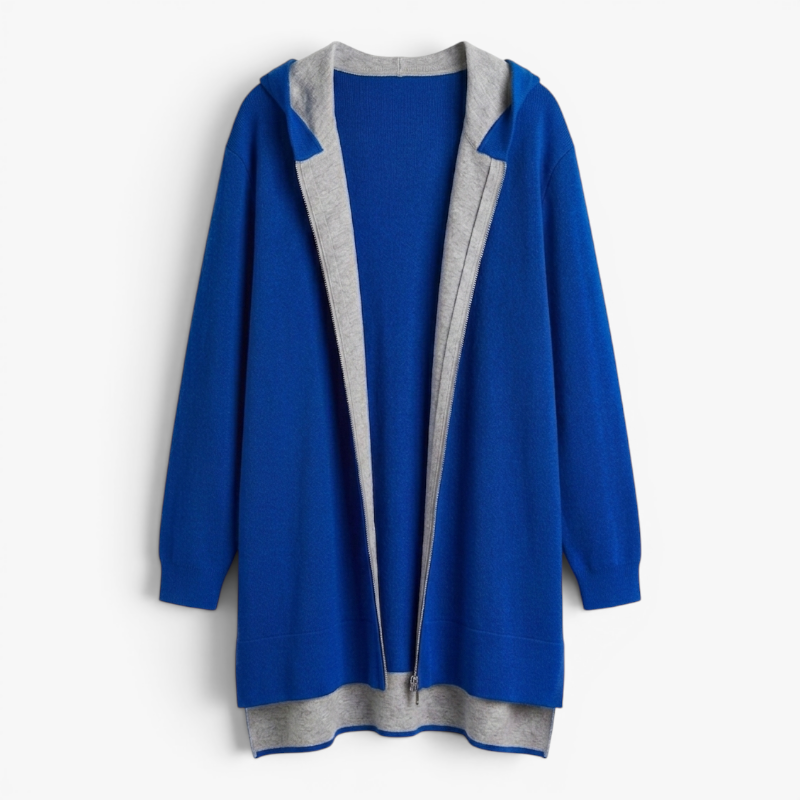 Women’s Zip Front Hooded Jacket with Relaxed Casual Fit