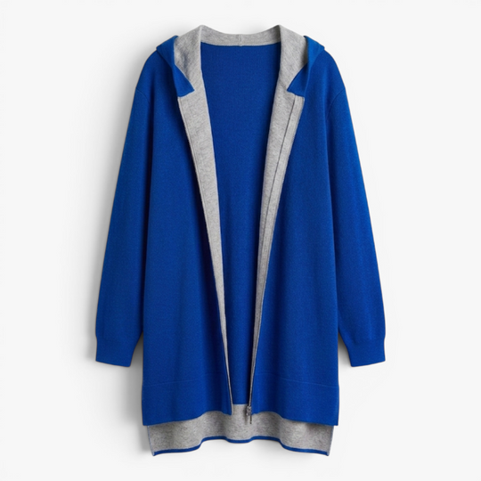 Women’s Zip Front Hooded Jacket with Relaxed Casual Fit