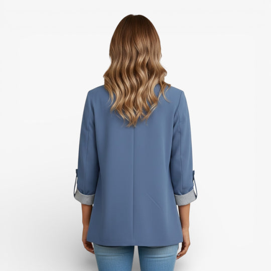Lightweight Womens Spring Autumn Jacket with Lapel Collar