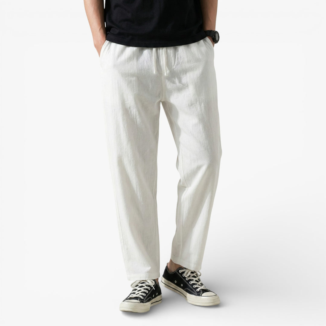 City Chic Cropped Cotton Trousers