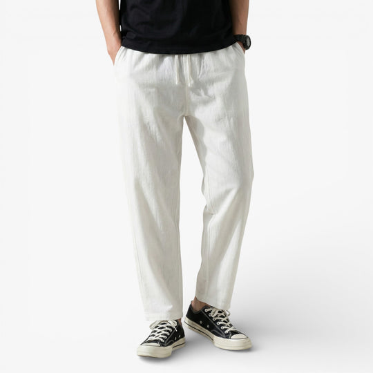 City Chic Cropped Cotton Trousers