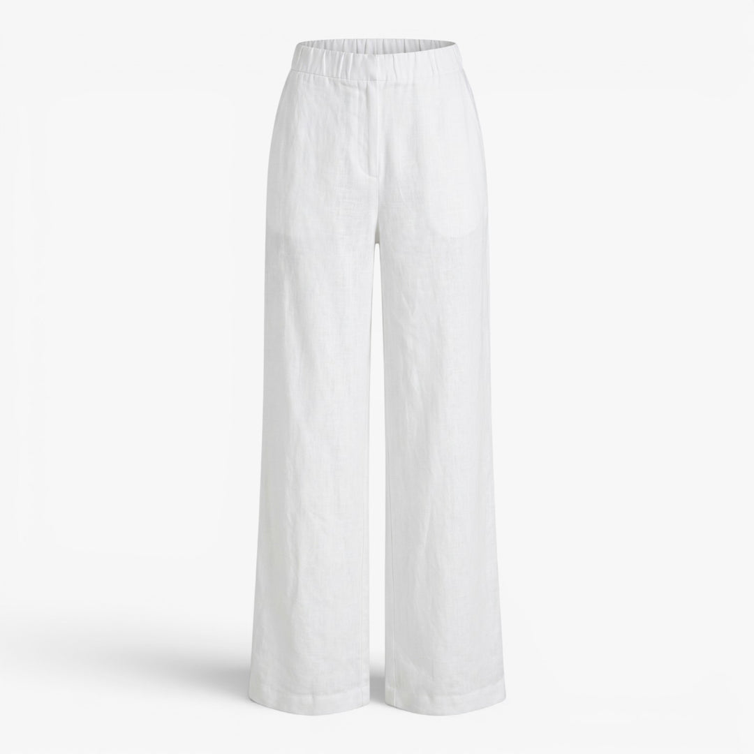 Women's Cotton Linen Wide-Leg Casual Trousers