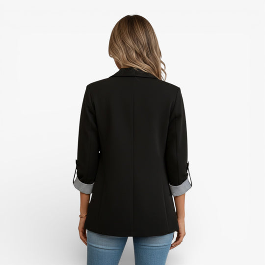 Lightweight Womens Spring Autumn Jacket with Lapel Collar