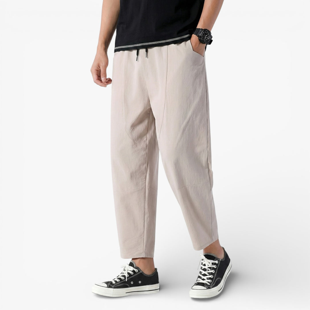 City Chic Cropped Cotton Trousers