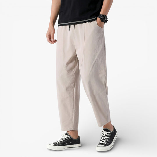 City Chic Cropped Cotton Trousers