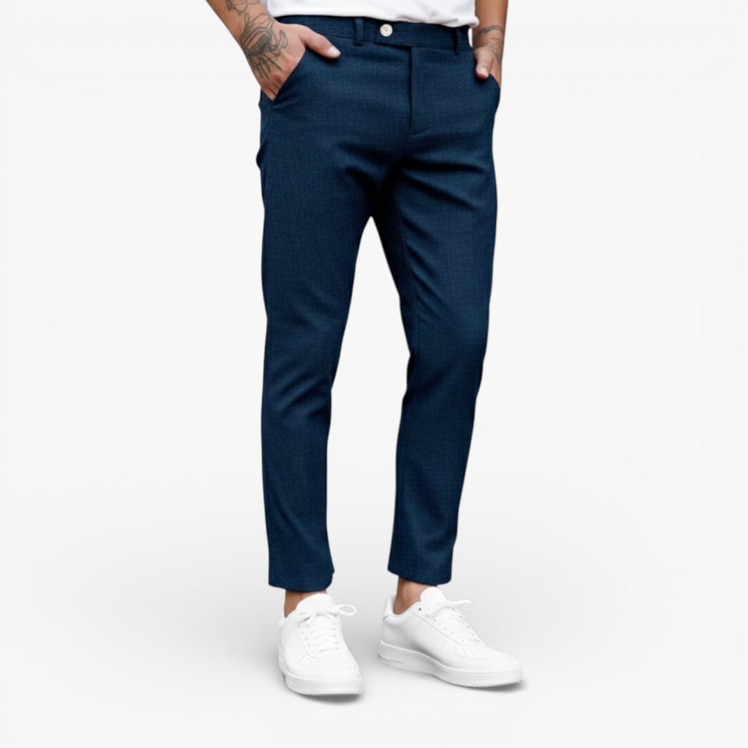 Men's Straight Leg Pants Lightweight Casual Trousers