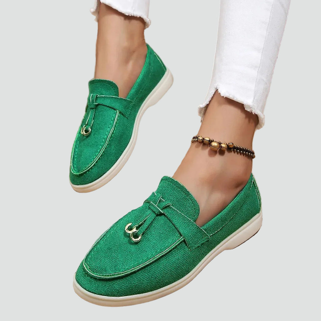 Damen Wildleder Quasten Komfort Loafers