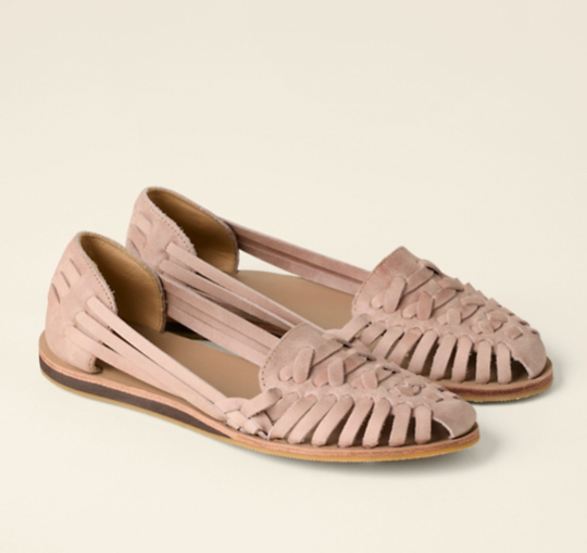 Women's Handwoven Cutout Slip-On Flat Sandals