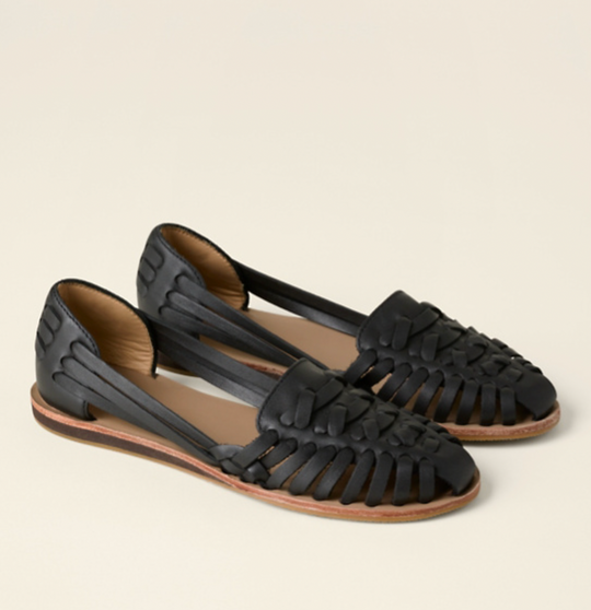 Women's Handwoven Cutout Slip-On Flat Sandals