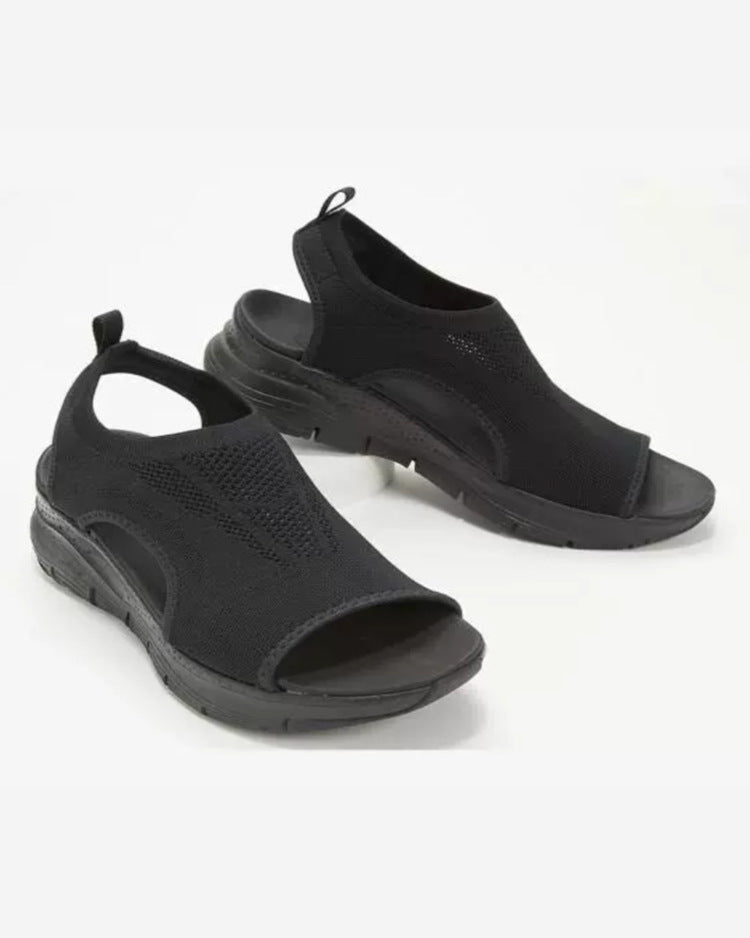 Women's Breathable Knit Open-Toe Comfort Sandals