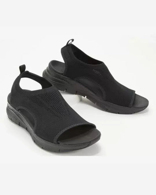 Women's Breathable Knit Open-Toe Comfort Sandals