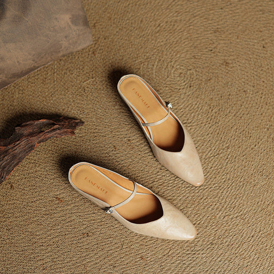 Women's Pointed Toe Mary Jane Ballet Flats
