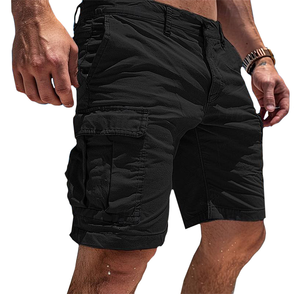 Men's Multi-Pocket Cargo Utility Shorts