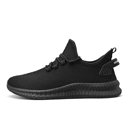Men's Breathable Mesh Lace-Up Sneakers