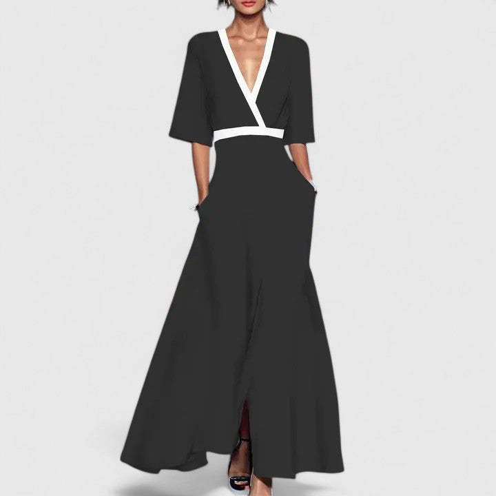 Women's Elegant Floral Print Wide-Leg Jumpsuit