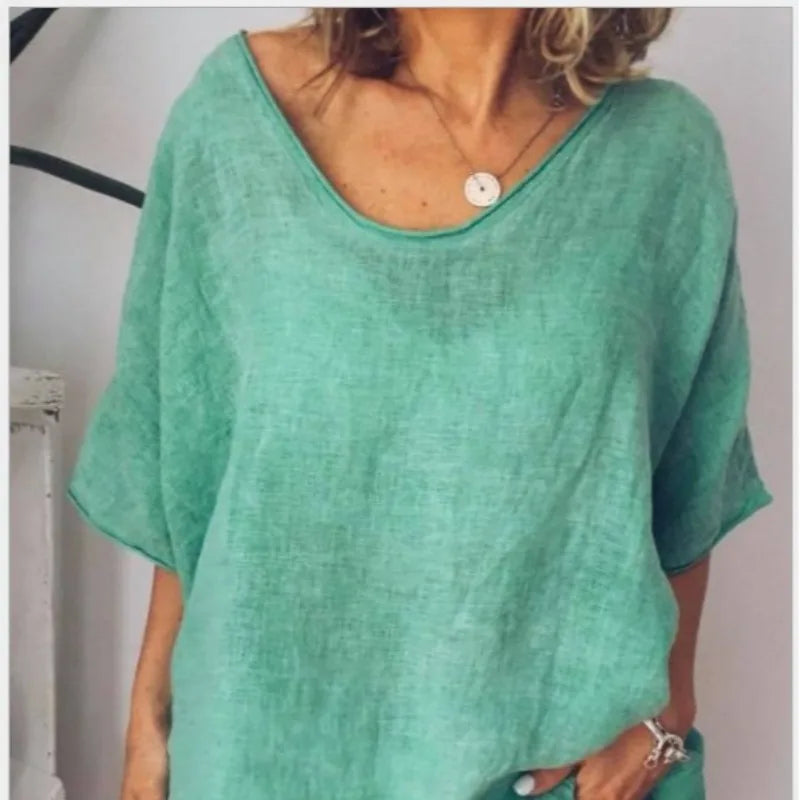 Women's Relaxed Oversized Casual Pocket T-Shirt