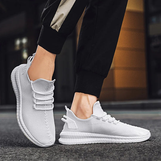 Men's Breathable Mesh Lace-Up Sneakers