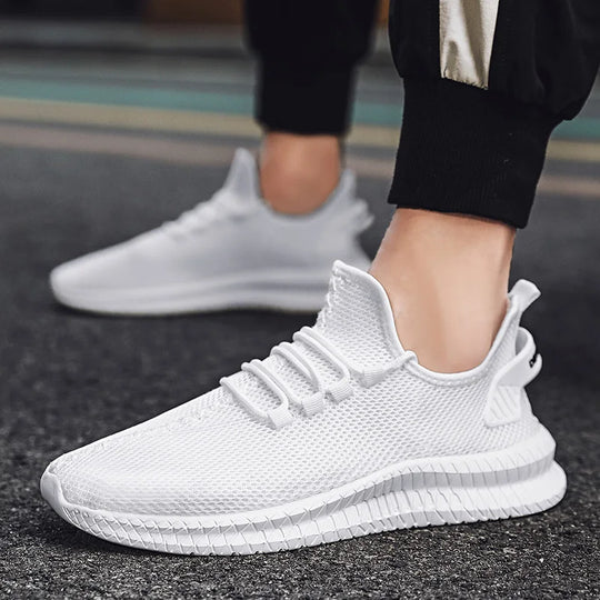 Men's Breathable Mesh Lace-Up Sneakers