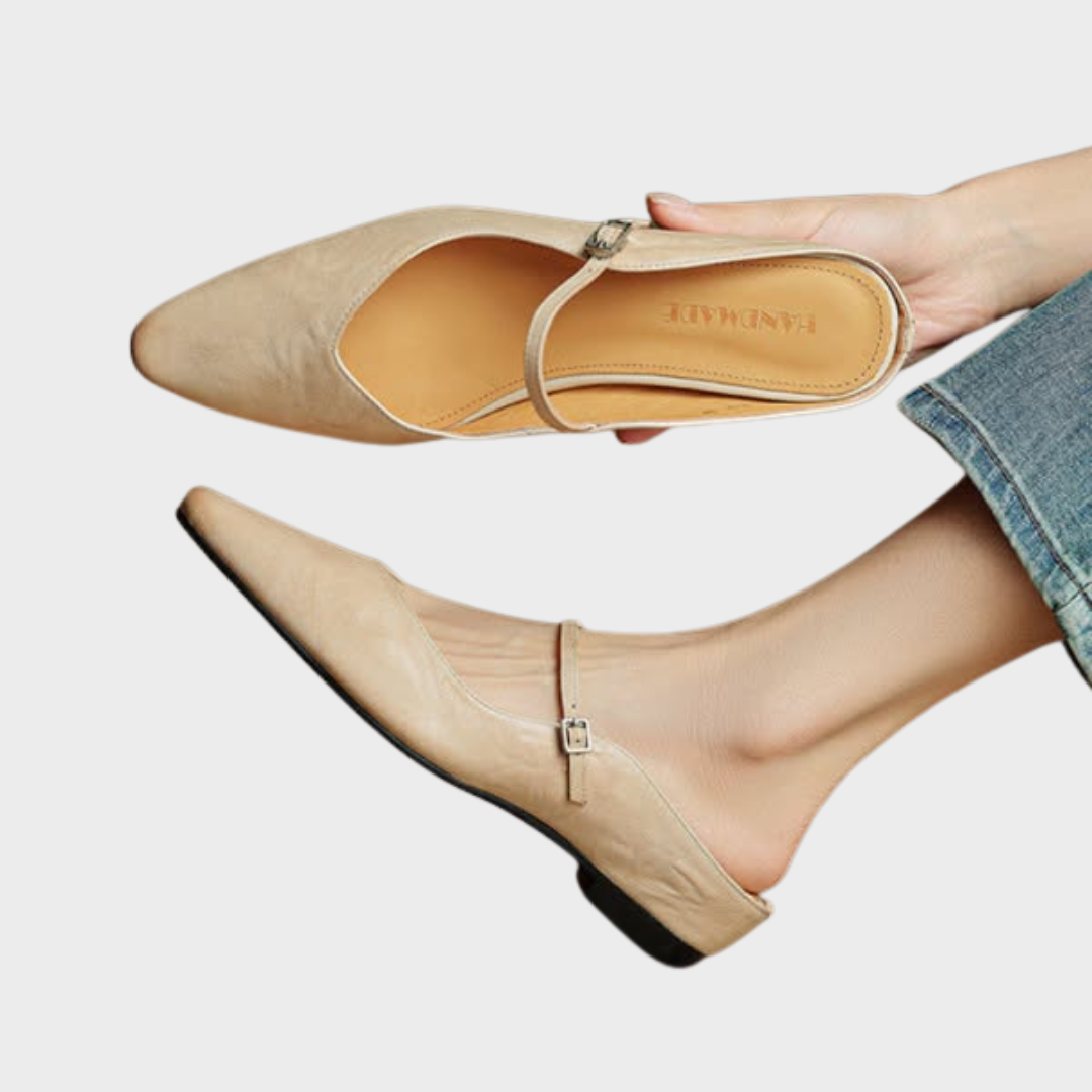 Women's Pointed Toe Mary Jane Ballet Flats