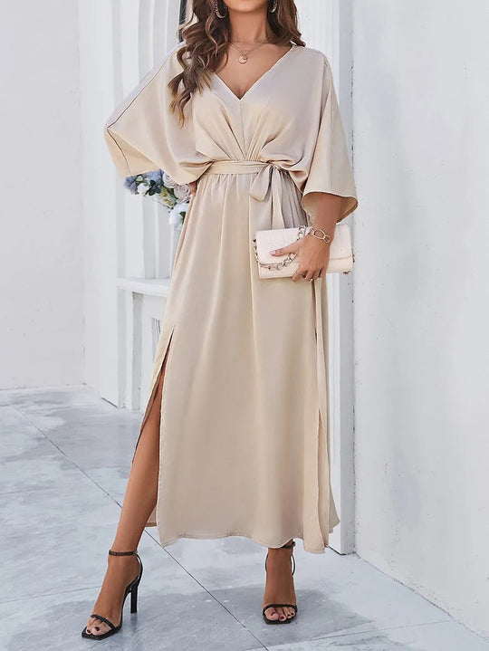 Elegantes Maxikleid für Damen mit Fledermausärmeln