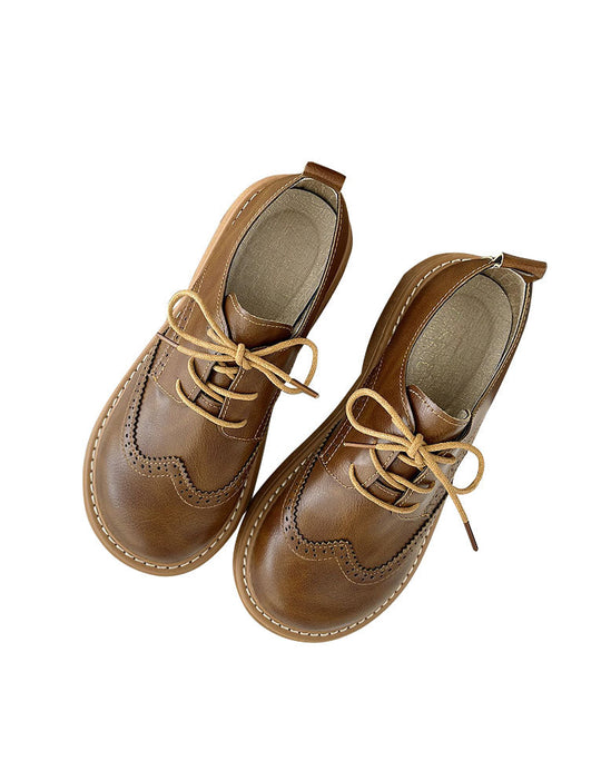 Damen Brogue Schnür-Oxford Schuhe