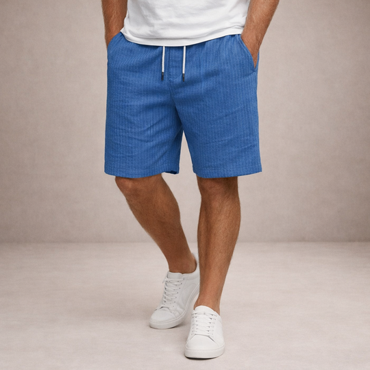 Men's Casual Striped Drawstring Shorts