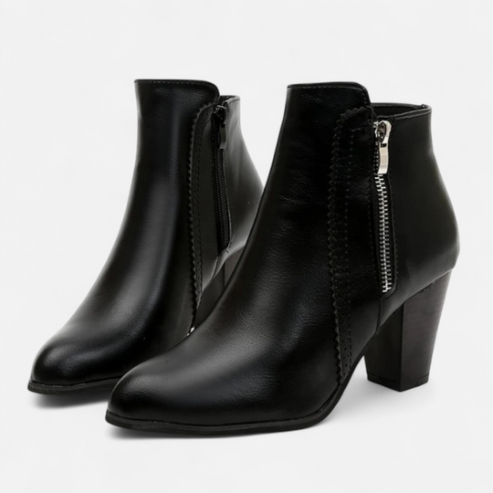 Women's Classic Side-Zip Block Heel Ankle Boots