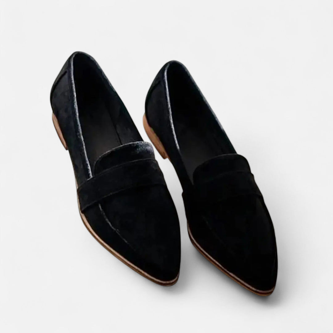 Women's Classic Suede Pointed-Toe Loafers