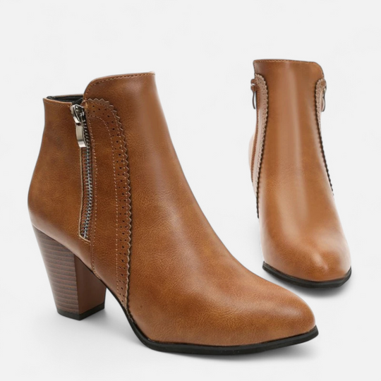 Women's Classic Side-Zip Block Heel Ankle Boots