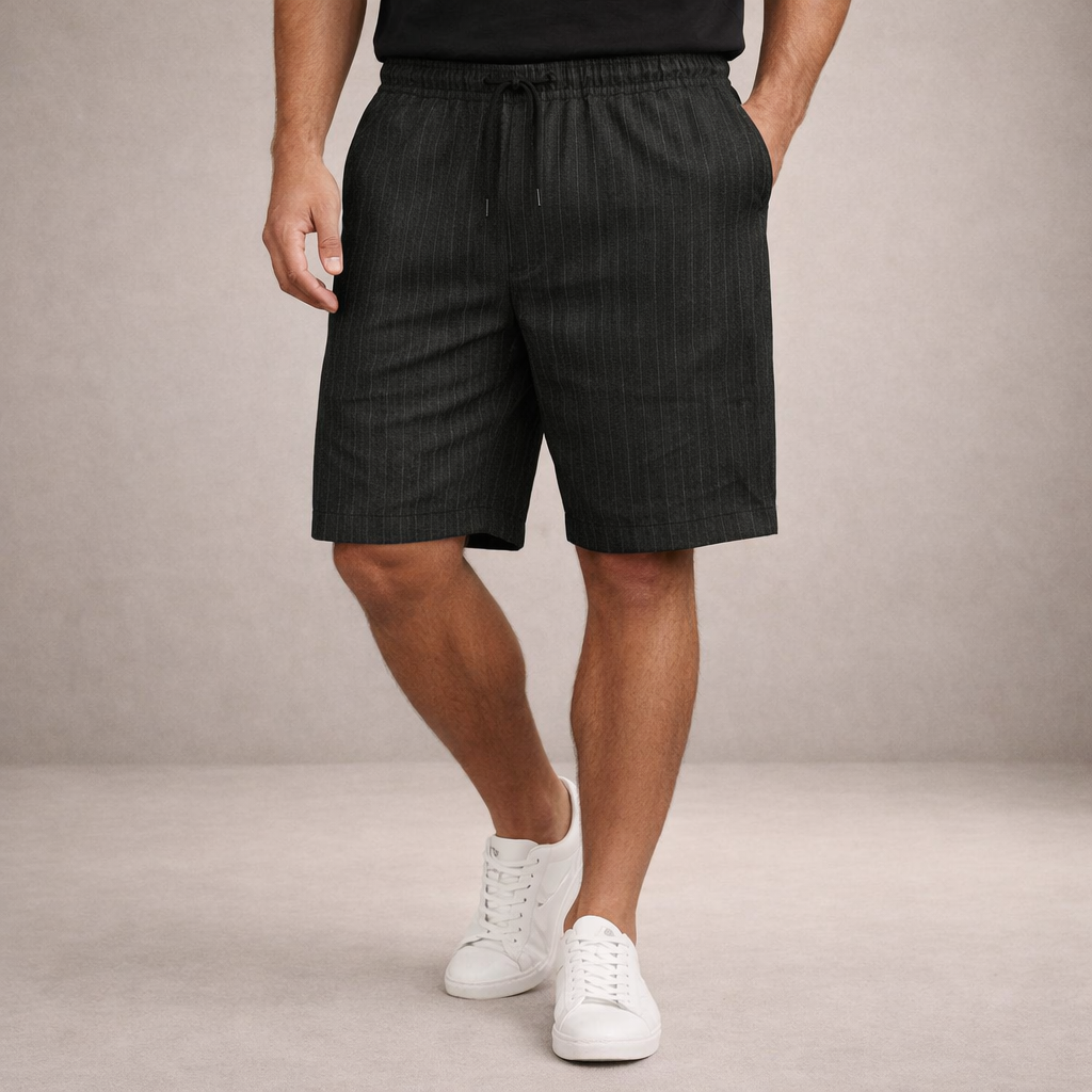Men's Casual Striped Drawstring Shorts