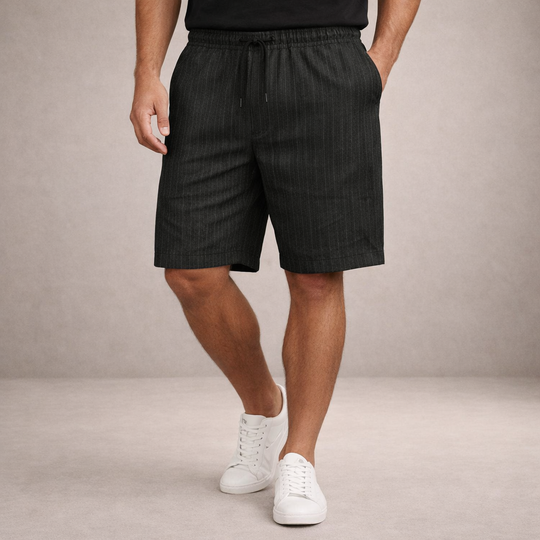 Men's Casual Striped Drawstring Shorts