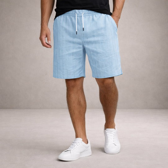 Men's Casual Striped Drawstring Shorts