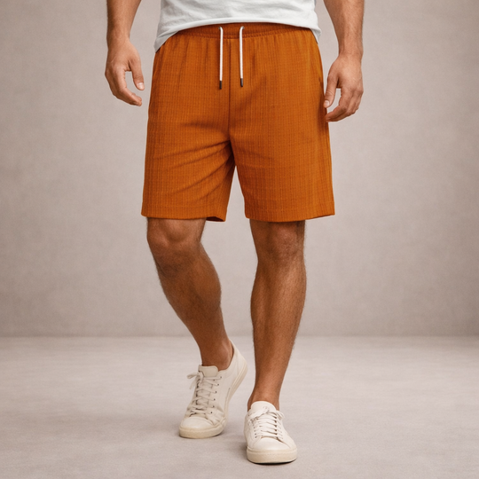 Men's Casual Striped Drawstring Shorts