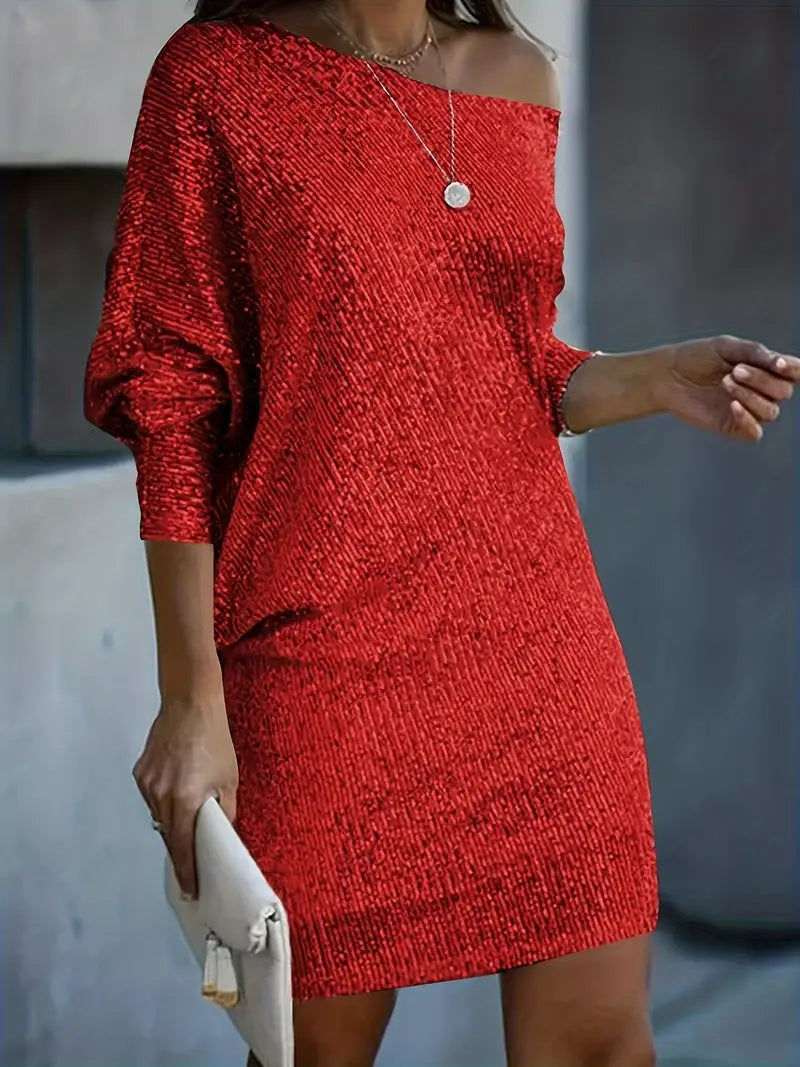Women's Off-Shoulder Party Mini Dress