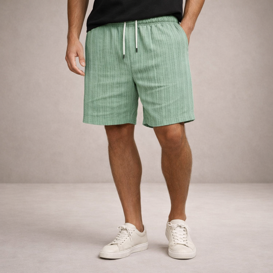 Men's Casual Striped Drawstring Shorts